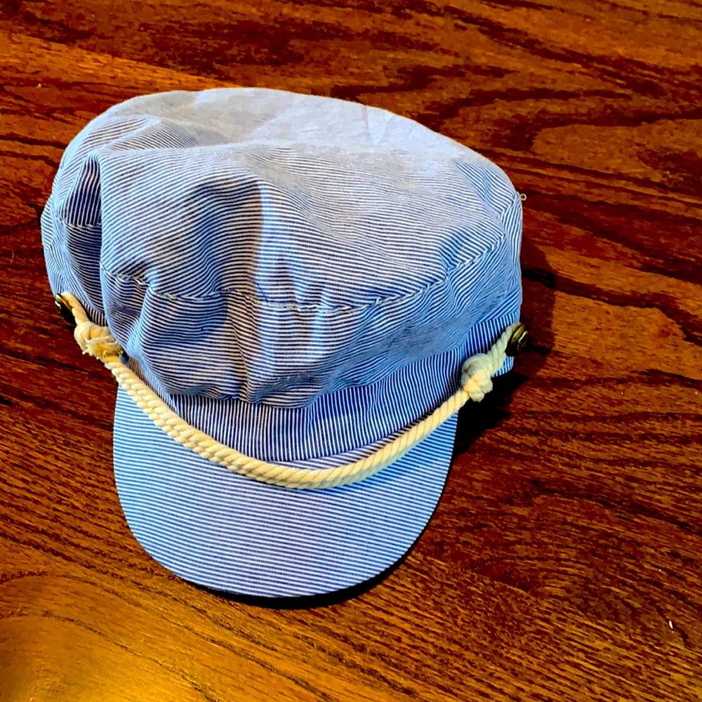 David and Young Hat Blue/White Stripes